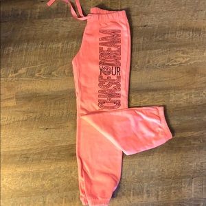 Girls Justice “chase your dreams” sweatpants
